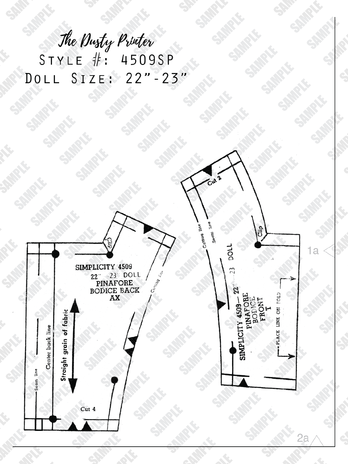 4509SP - DOLL Pattern