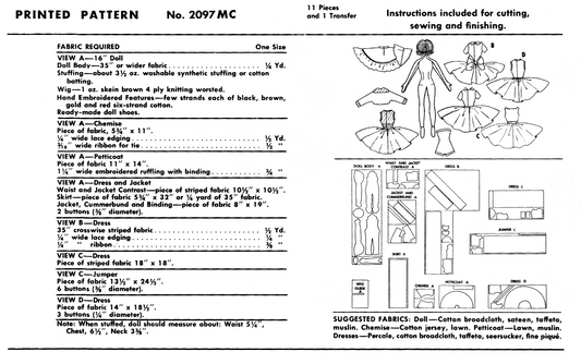 2097MC - DOLL Pattern