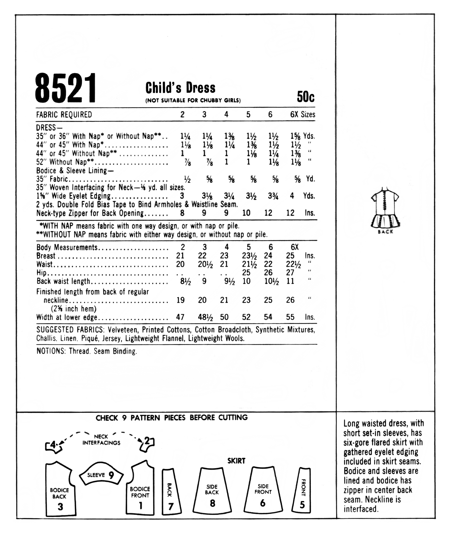 8521MC - Multiple Sizes
