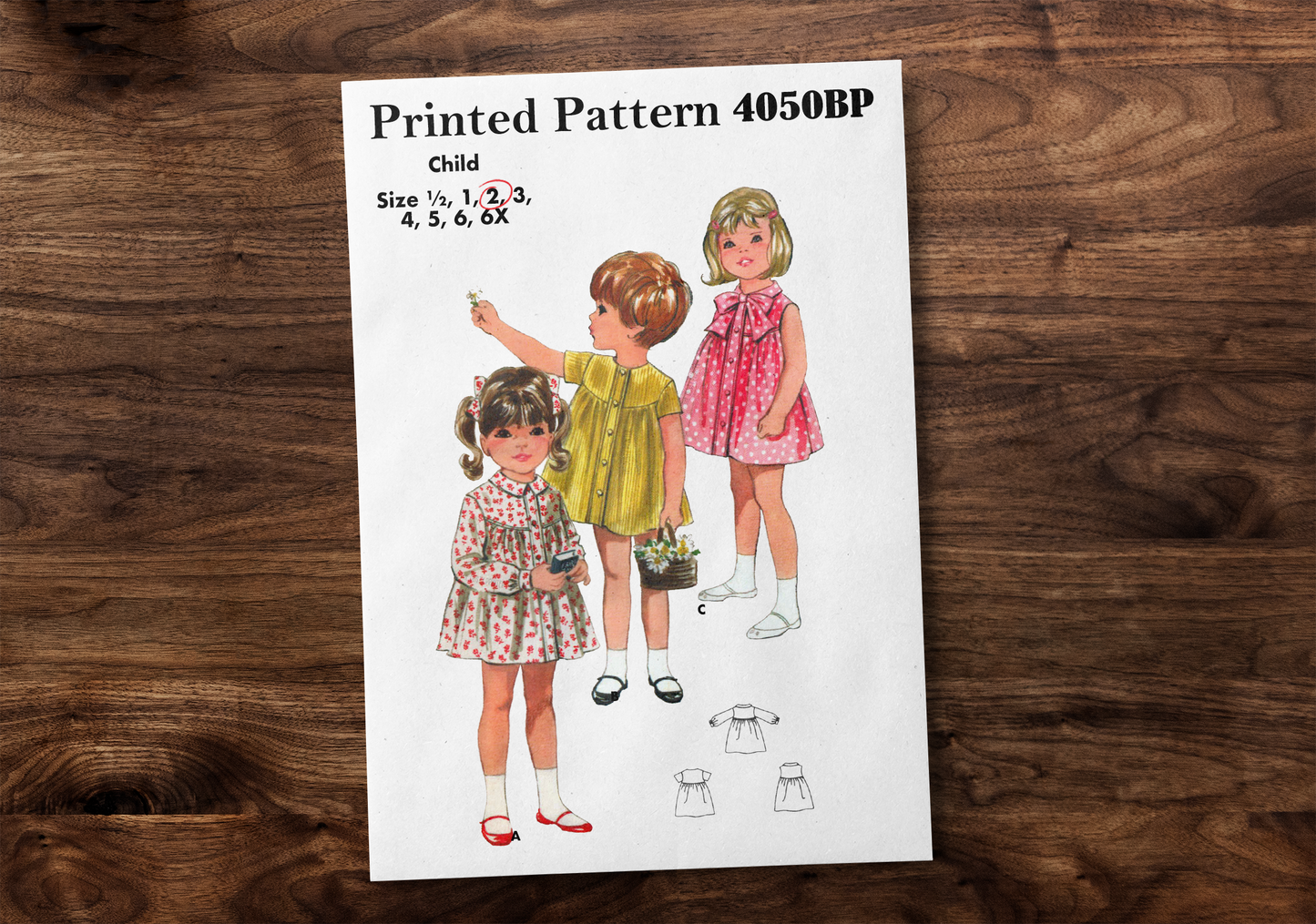 4050BP - Girls 1950s Summer Dress with petticoat - Toddler Child - *REPRODUCTION* - Available sizes: 6-9mns, 1, 2, 3, 4, 5, 6, 6X
