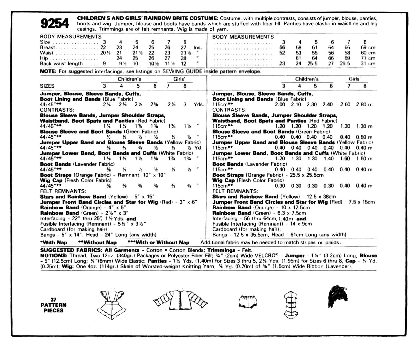 9254MC - Multiple sizes