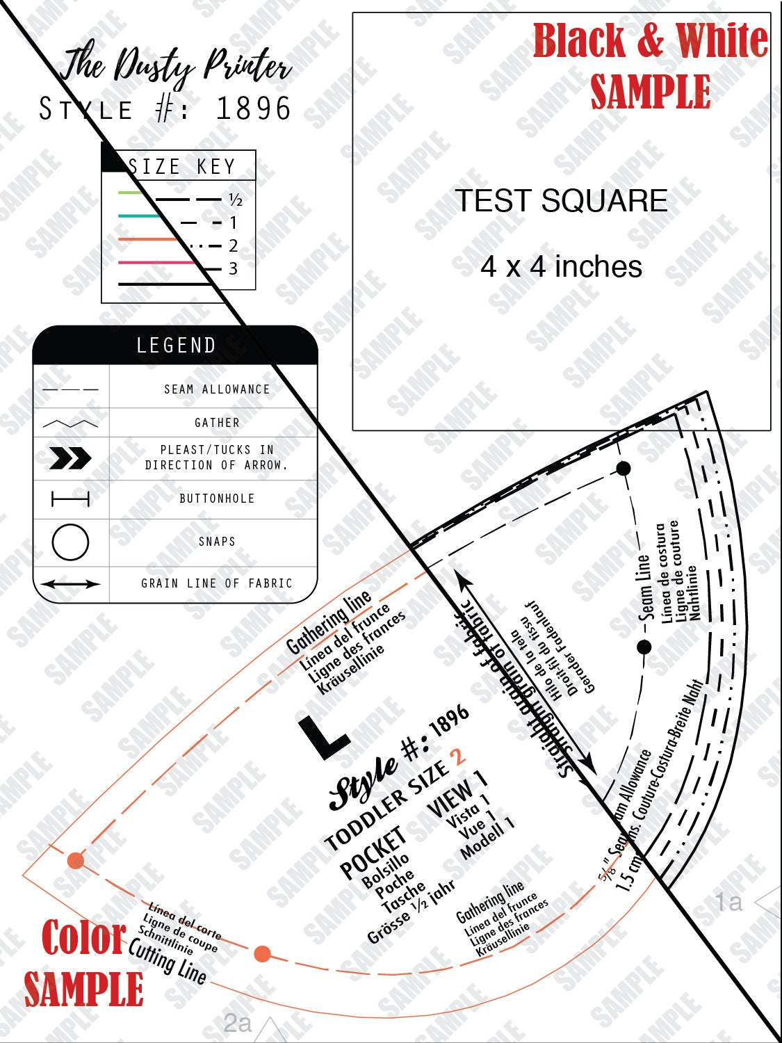 1896SP - Multiple sizes