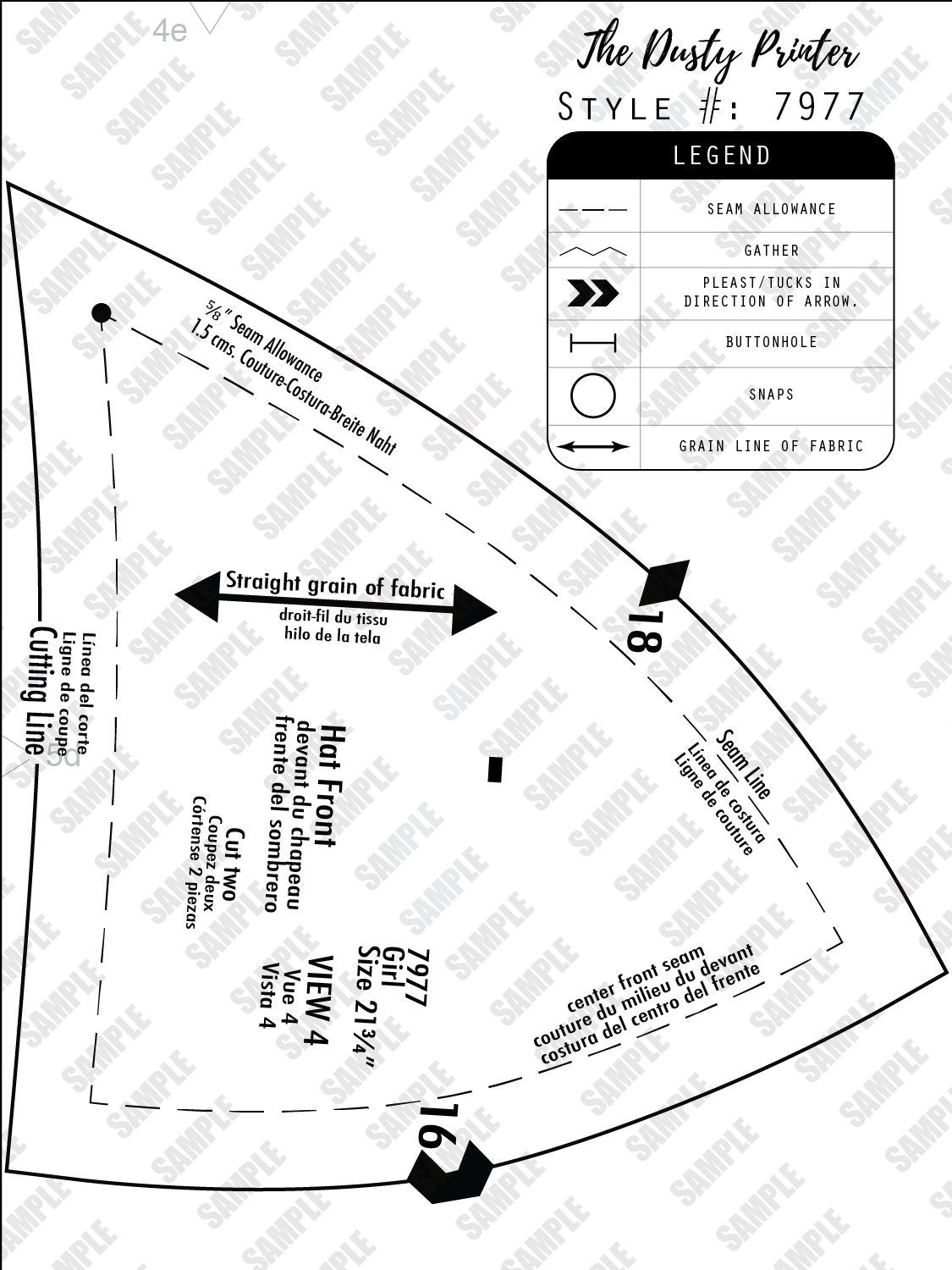 7977SP - SIZE 21 3/4"