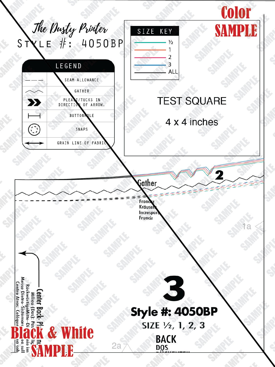 4050BP - Multiple sizes ½-3 (original sizes)