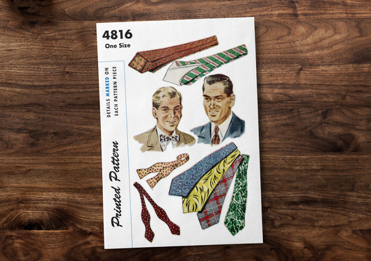 4816SP - Men's Accessories: Ties 3 different styles *REPRODUCTION* - One Size