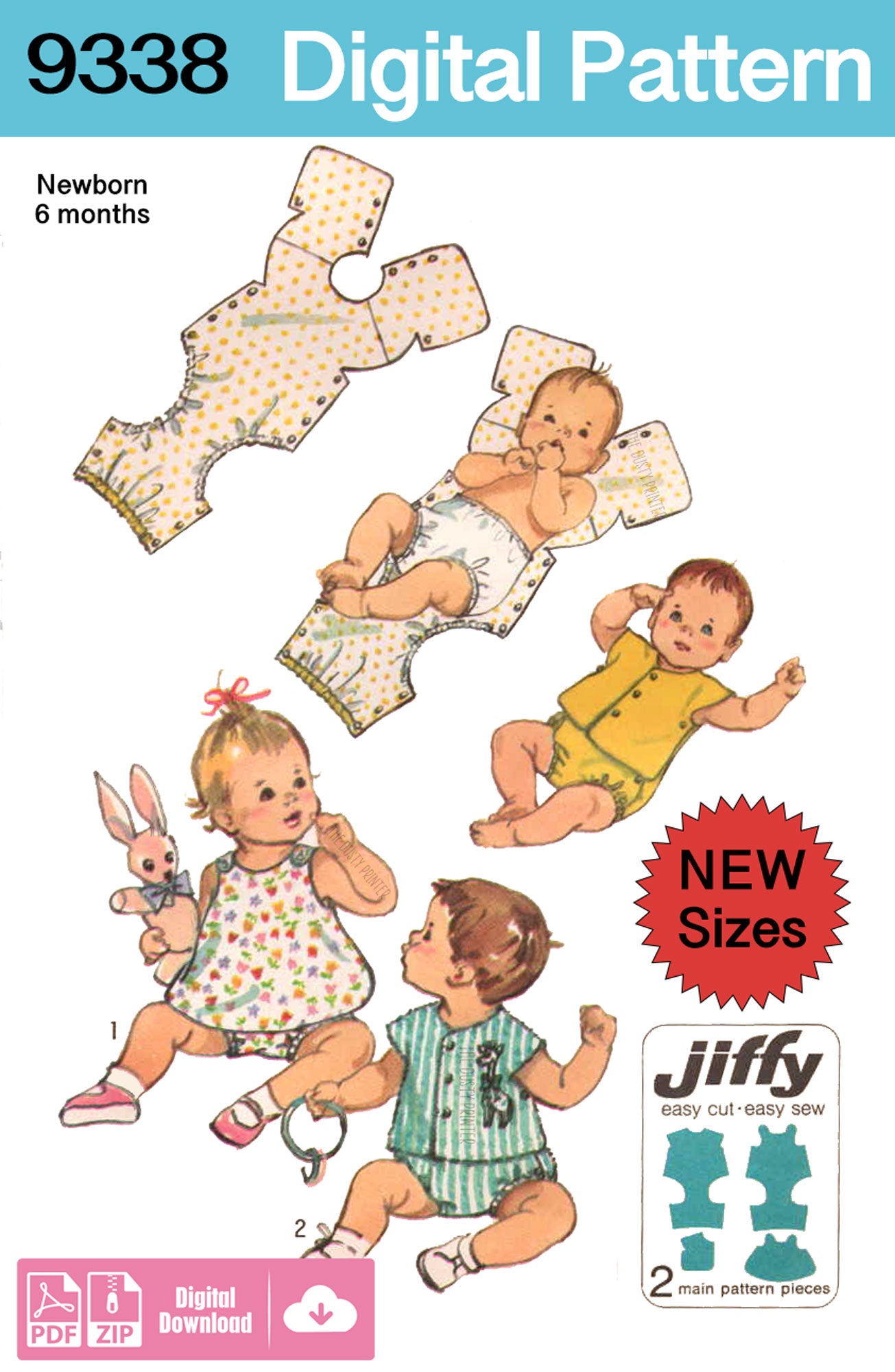 9338SP - One Size - Newborn & 6 months