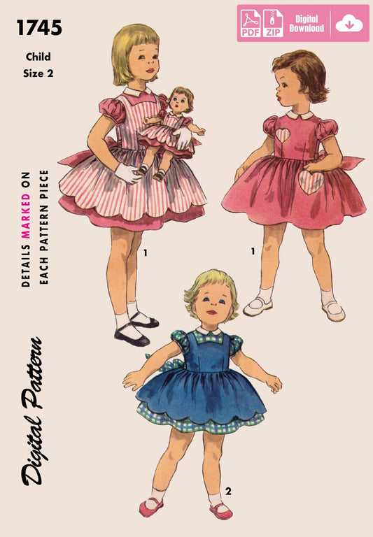 1745SP - Size 2 and Doll - Multiple sizes